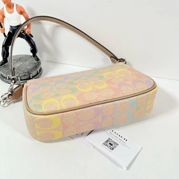 Coach Nolita 19 In Rainbow Signature Canvas NWT - Picture 4 of 5